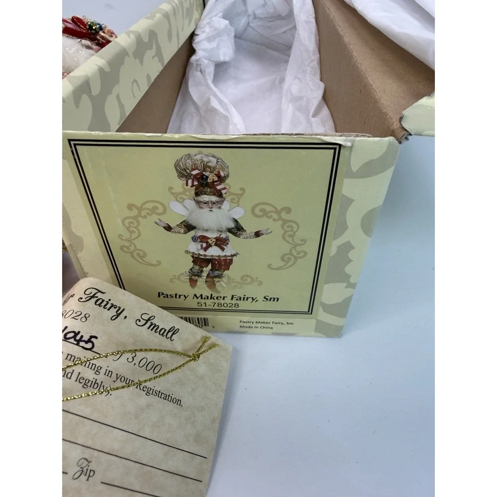 Mark Roberts Pastry Chef Fairy Sm 51-78028 Limited Edition Christmas Holiday
